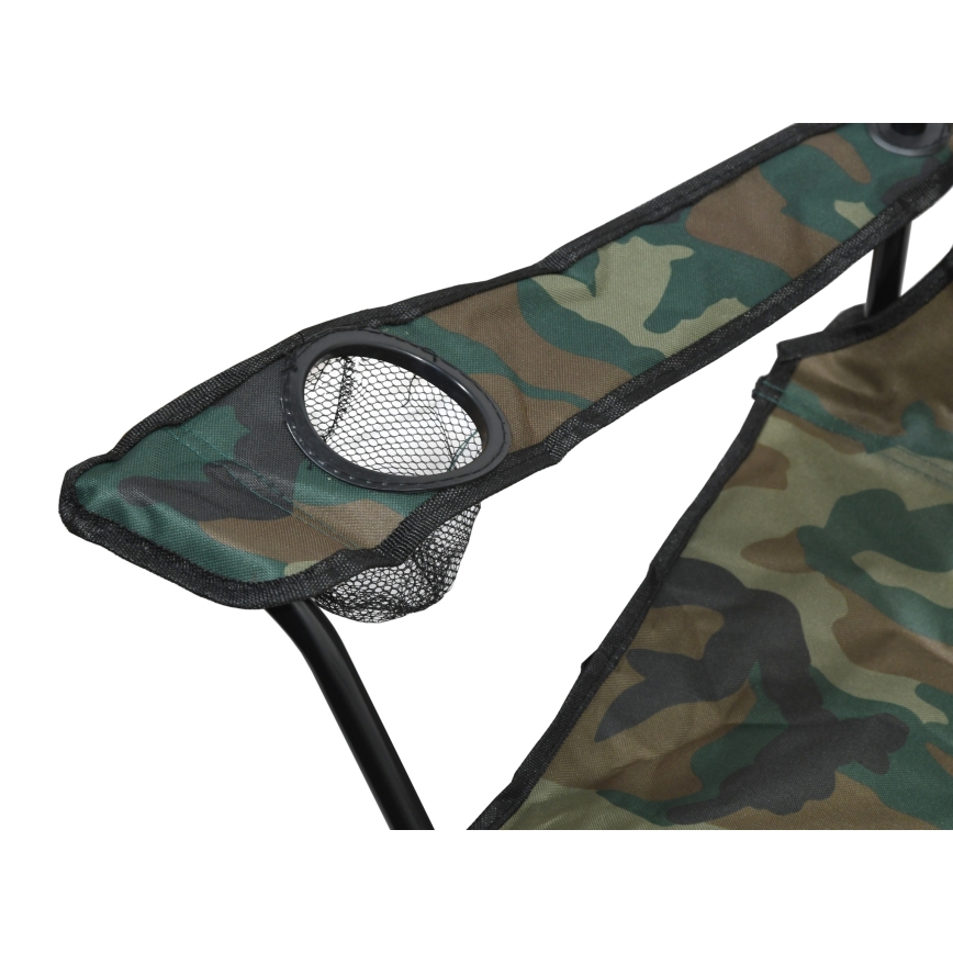 Cadeira de campismo dobrável camuflada