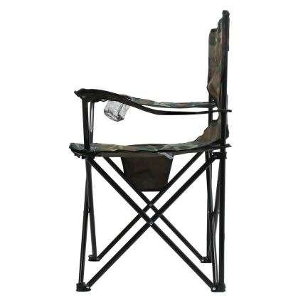 Cadeira de campismo dobrável camuflada