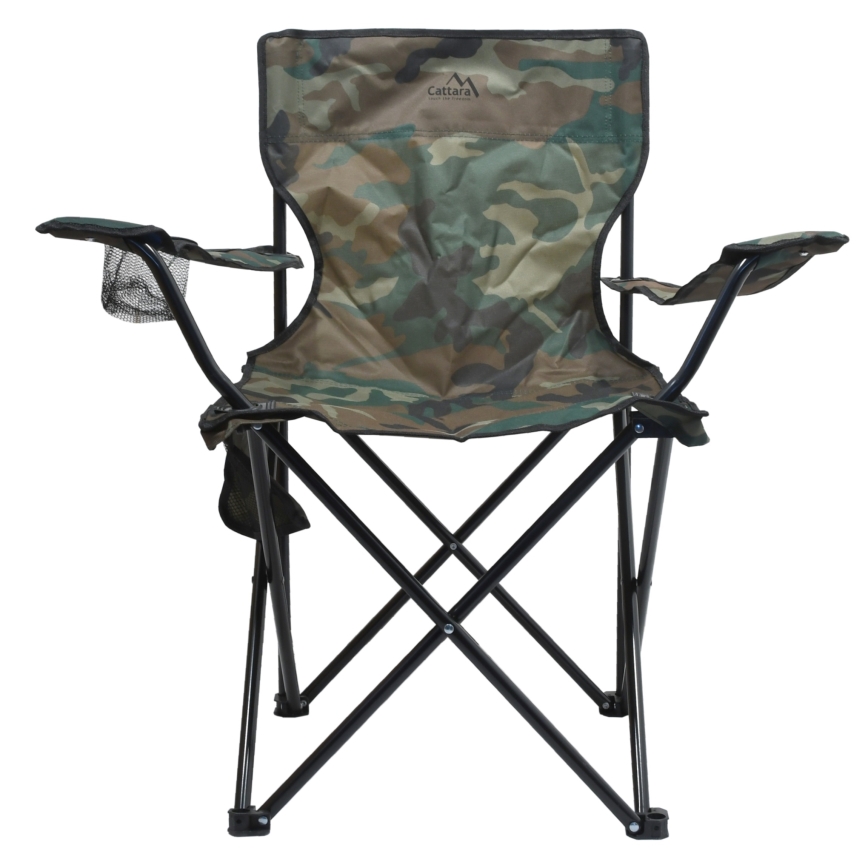 Cadeira de campismo dobrável camuflada