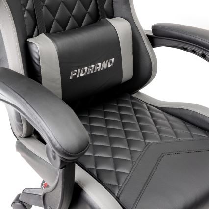 Cadeira de Gaming FIORANO preto/cinzento