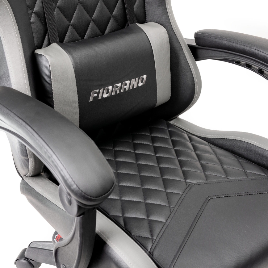 Cadeira de Gaming FIORANO preto/cinzento
