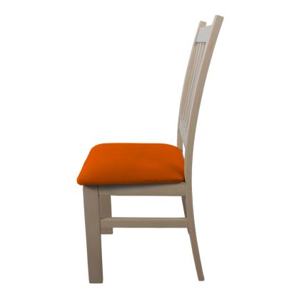 Cadeira de jantar SIMON faia/laranja