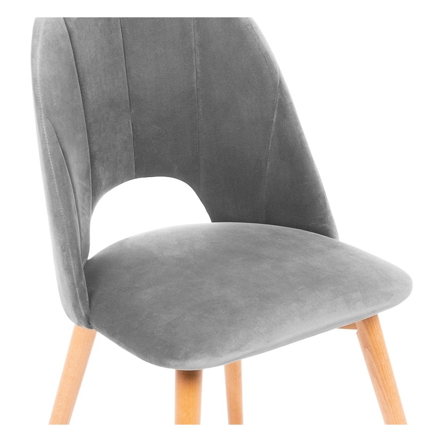 Cadeira de jantar TINO 86x48 cm cinza/carvalho claro