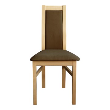 Cadeira de jantar ZOE faia/marrom escuro