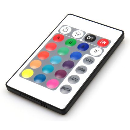 Cadeira de jogo VARR Flash com retroiluminação LED RGB + controlo remoto preto/branco