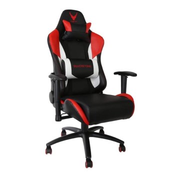 Cadeira de jogo VARR Silverstone preto/vermelho