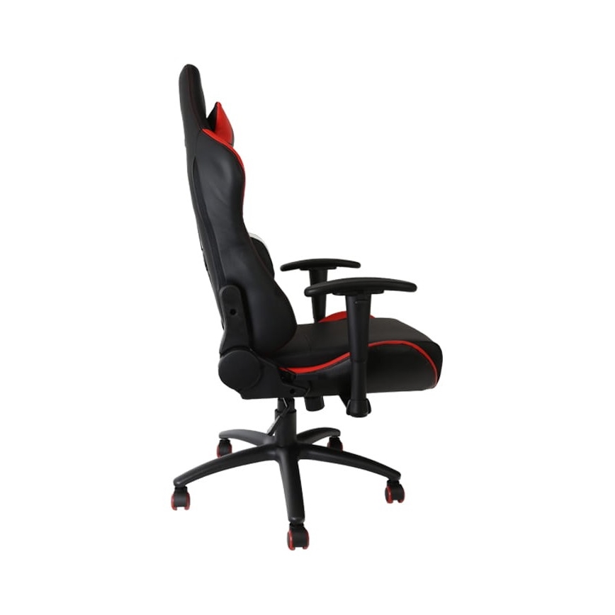 Cadeira de jogo VARR Silverstone preto/vermelho