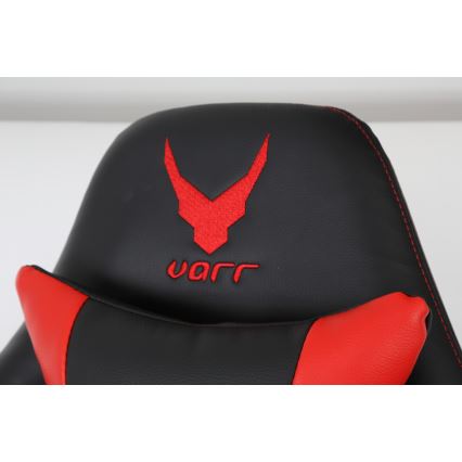 Cadeira de jogo VARR Silverstone preto/vermelho