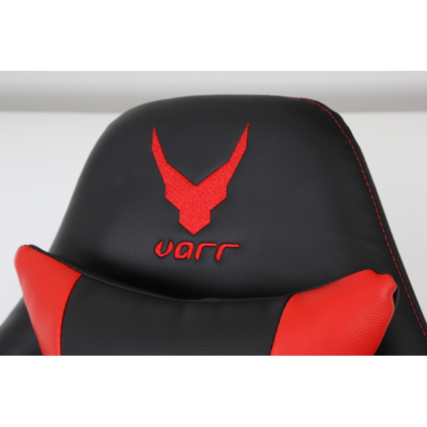Cadeira de jogo VARR Silverstone preto/vermelho