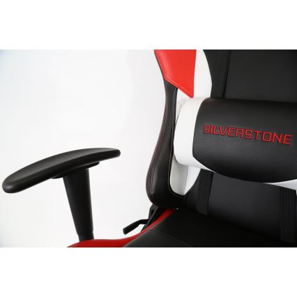 Cadeira de jogo VARR Silverstone preto/vermelho