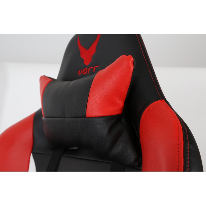 Cadeira de jogo VARR Silverstone preto/vermelho