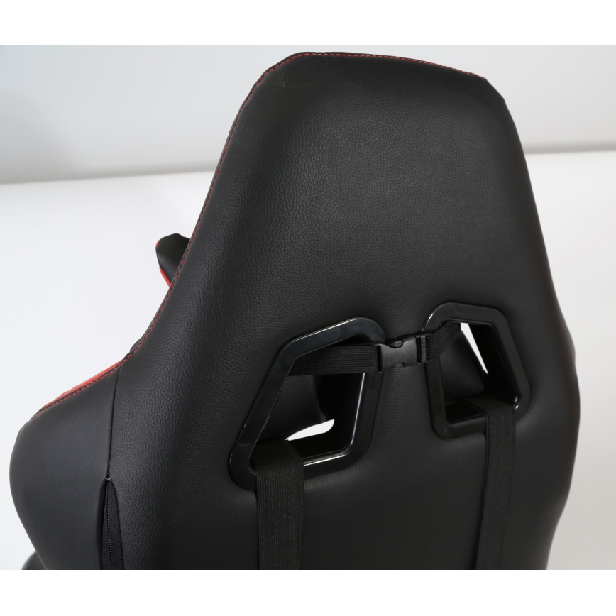 Cadeira de jogo VARR Silverstone preto/vermelho