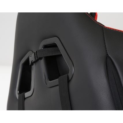 Cadeira de jogo VARR Silverstone preto/vermelho