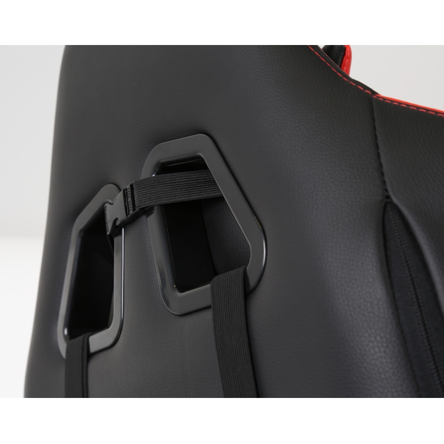 Cadeira de jogo VARR Silverstone preto/vermelho