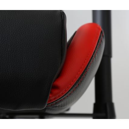 Cadeira de jogo VARR Silverstone preto/vermelho