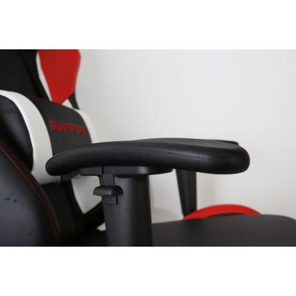 Cadeira de jogo VARR Silverstone preto/vermelho