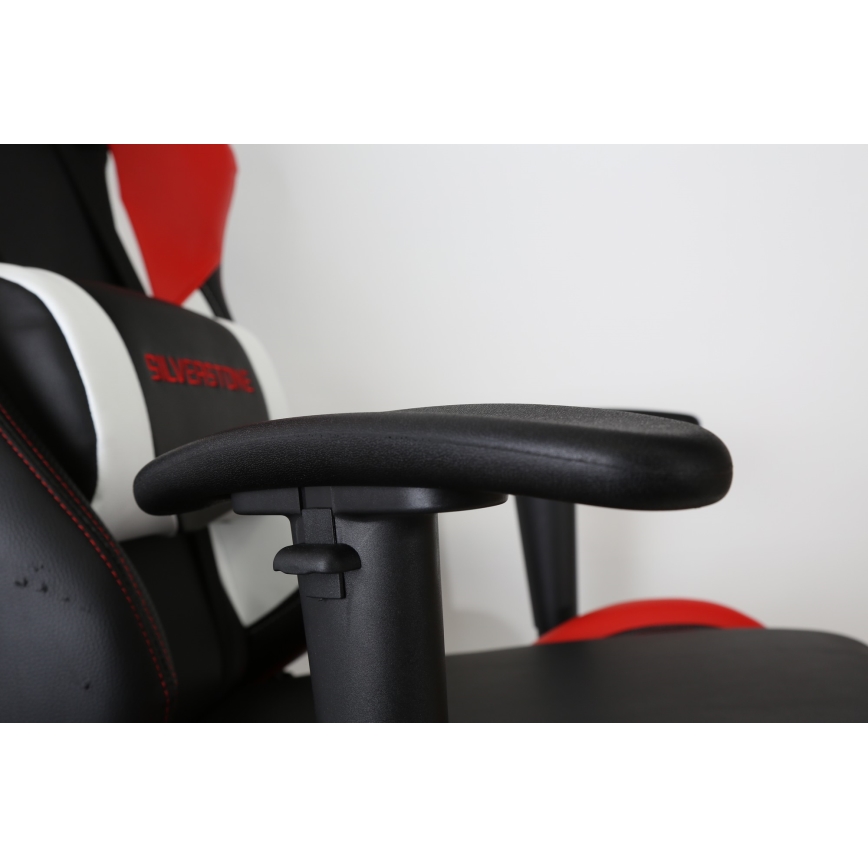 Cadeira de jogo VARR Silverstone preto/vermelho