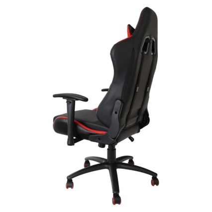 Cadeira de jogo VARR Silverstone preto/vermelho