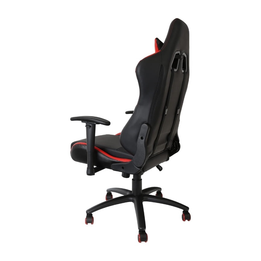 Cadeira de jogo VARR Silverstone preto/vermelho