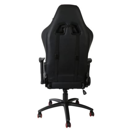 Cadeira de jogo VARR Silverstone preto/vermelho