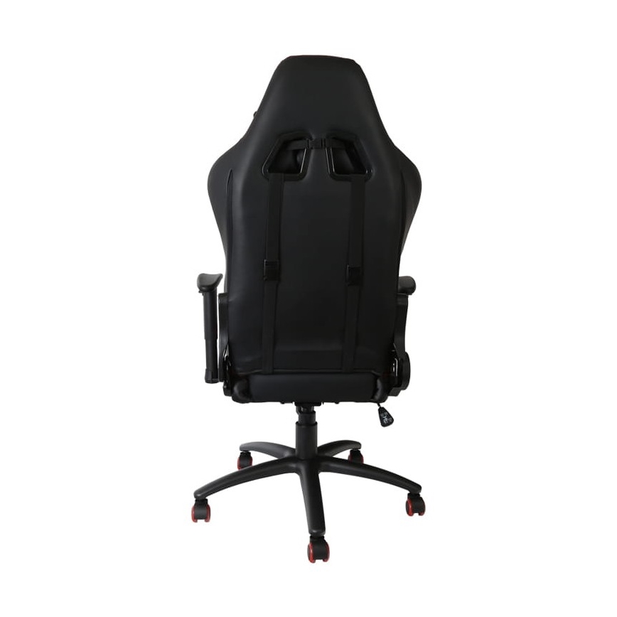 Cadeira de jogo VARR Silverstone preto/vermelho