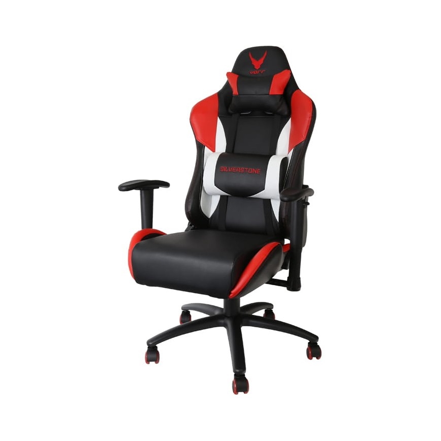 Cadeira de jogo VARR Silverstone preto/vermelho