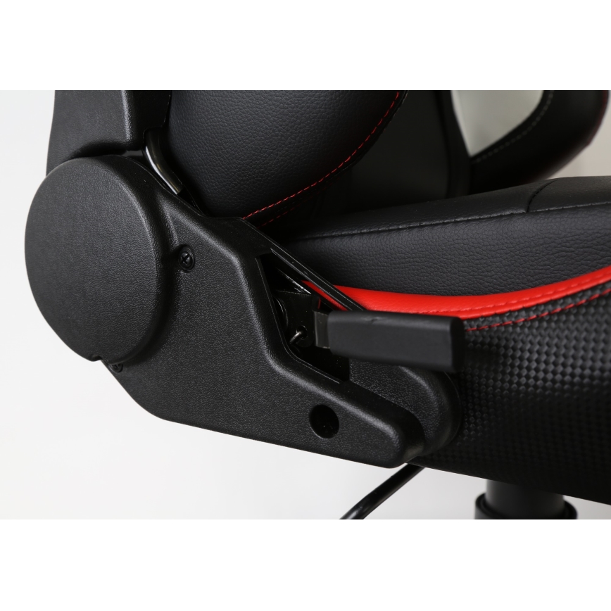 Cadeira de jogo VARR Silverstone preto/vermelho