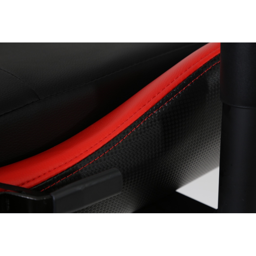Cadeira de jogo VARR Silverstone preto/vermelho