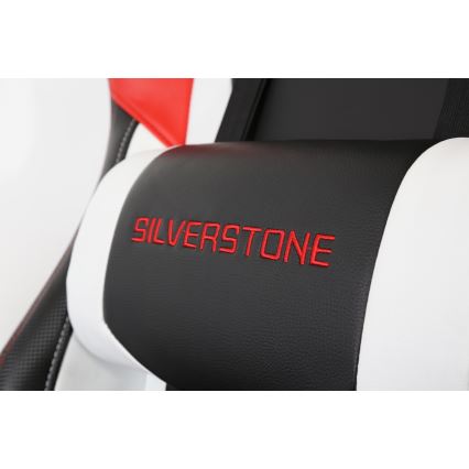 Cadeira de jogo VARR Silverstone preto/vermelho