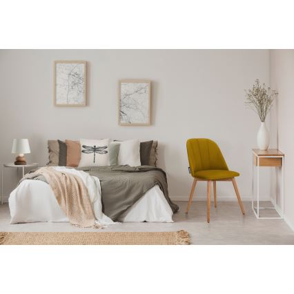 Cadeira de refeição BAKERI 86x48 cm amarelo/faia
