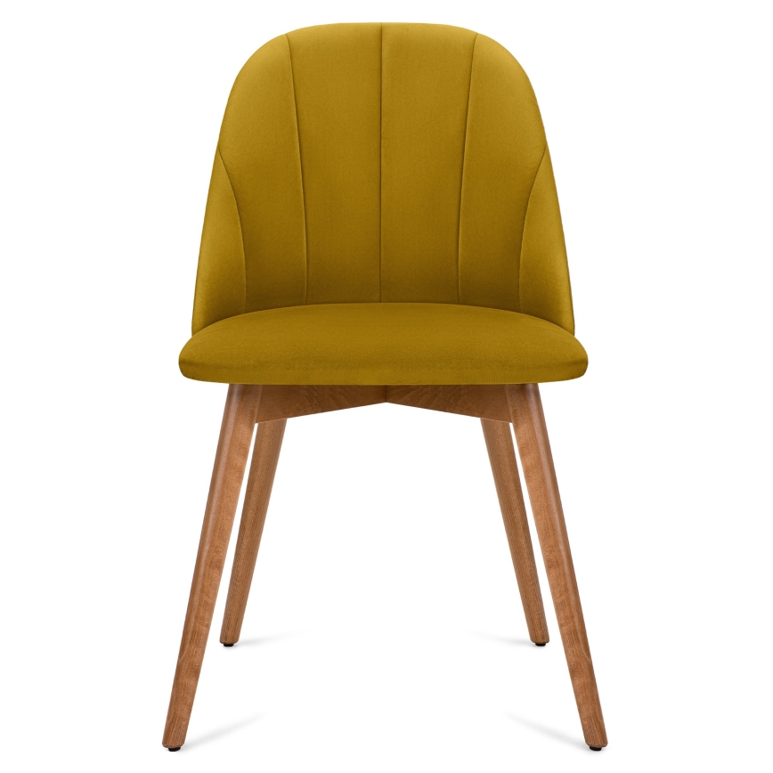 Cadeira de refeição BAKERI 86x48 cm amarelo/faia