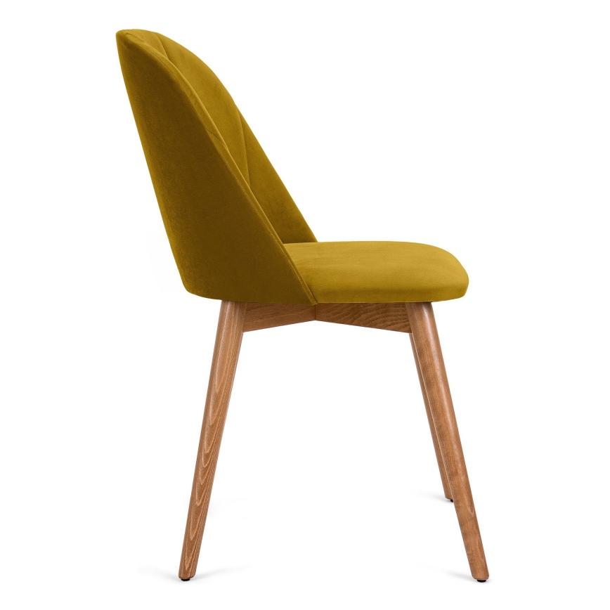 Cadeira de refeição BAKERI 86x48 cm amarelo/faia