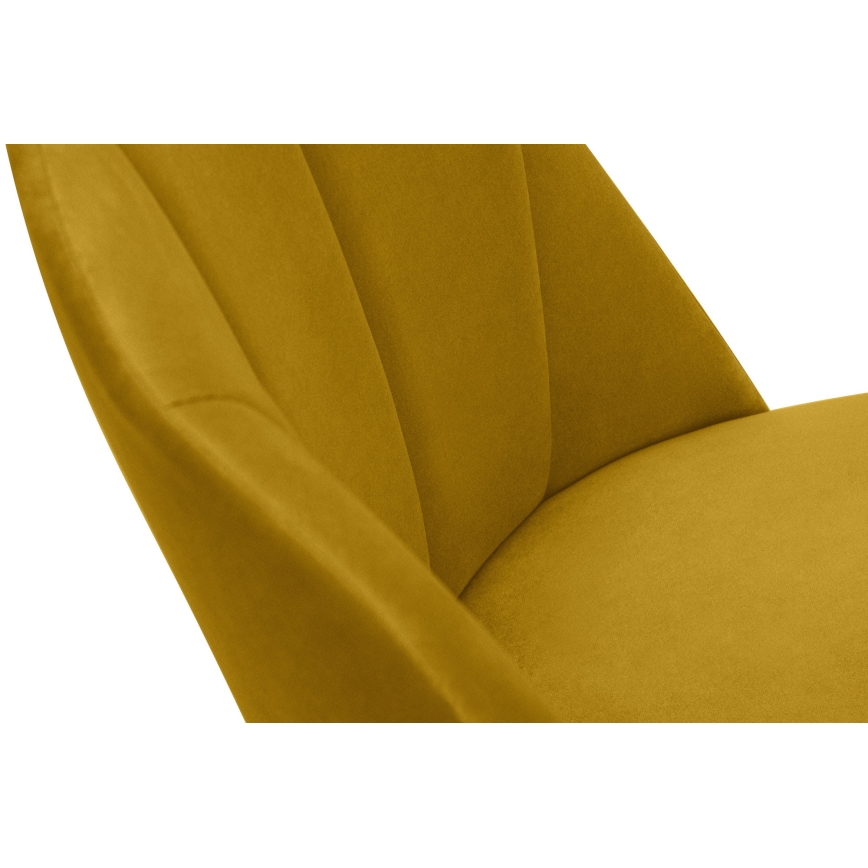 Cadeira de refeição BAKERI 86x48 cm amarelo/faia