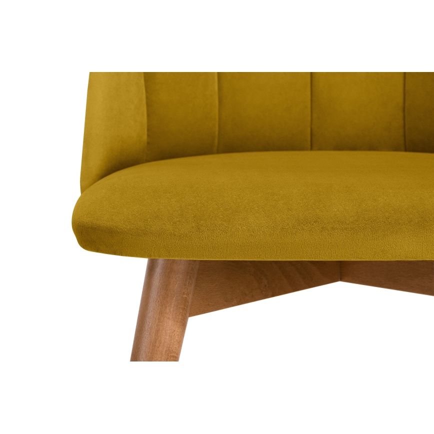 Cadeira de refeição BAKERI 86x48 cm amarelo/faia