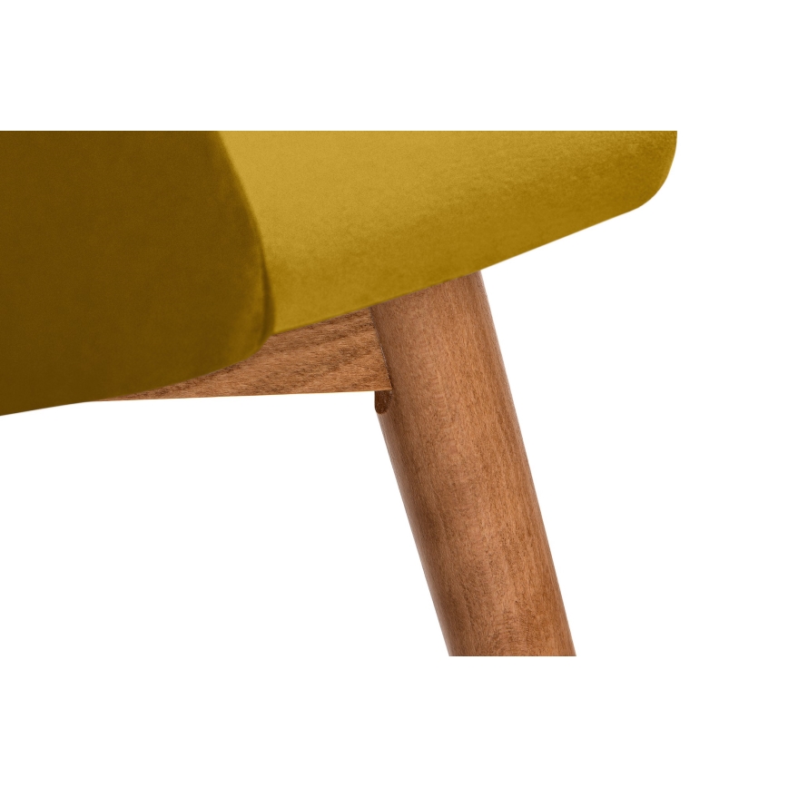 Cadeira de refeição BAKERI 86x48 cm amarelo/faia