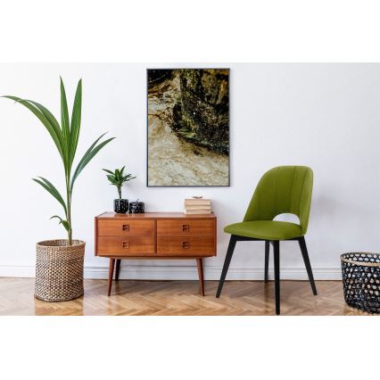 Cadeira de refeição BOVIO 86x48 cm verde claro/faia