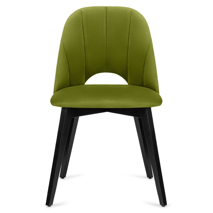 Cadeira de refeição BOVIO 86x48 cm verde claro/faia