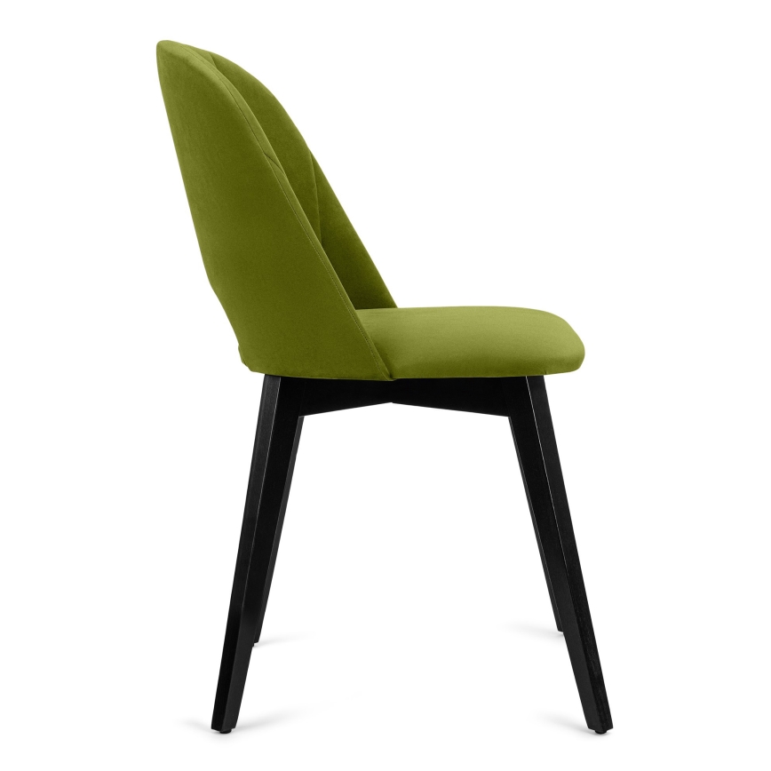 Cadeira de refeição BOVIO 86x48 cm verde claro/faia