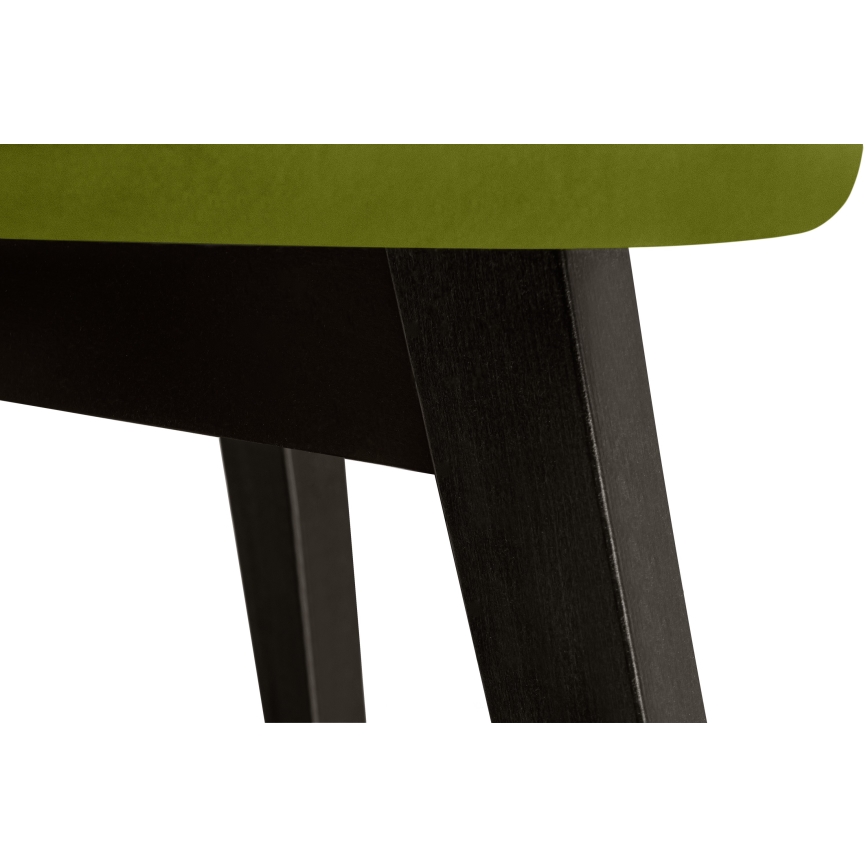 Cadeira de refeição BOVIO 86x48 cm verde claro/faia