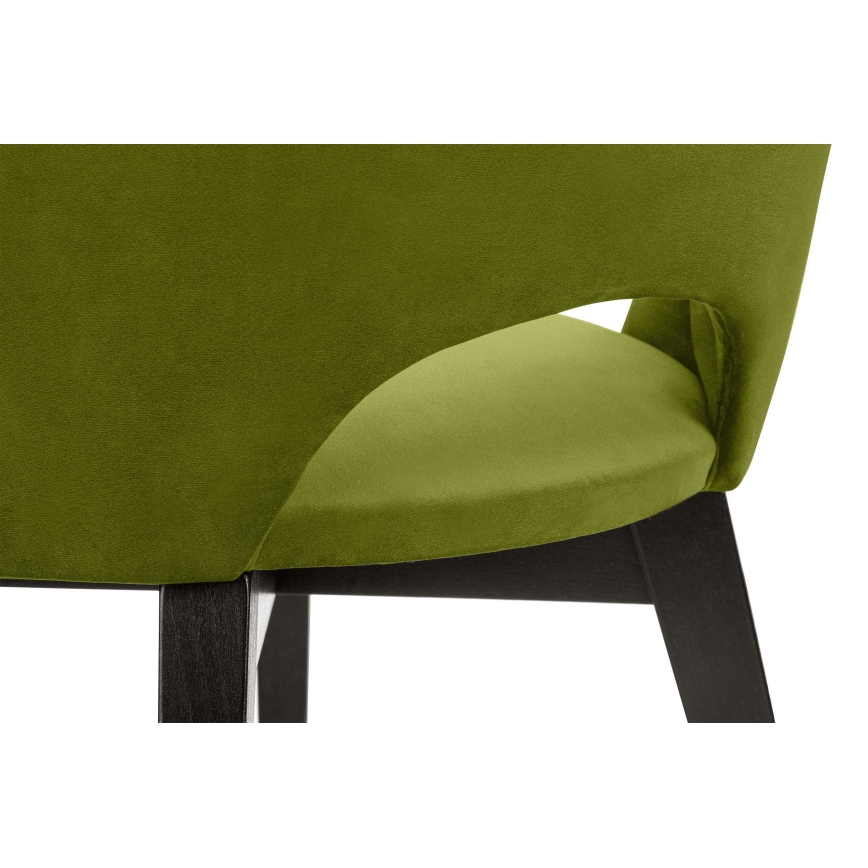 Cadeira de refeição BOVIO 86x48 cm verde claro/faia