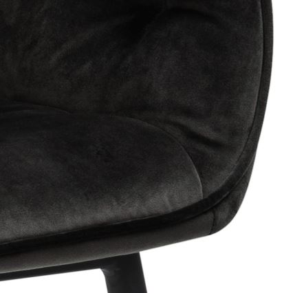 Cadeira de refeição com apoios de braços AYLIN 1 unid. preto