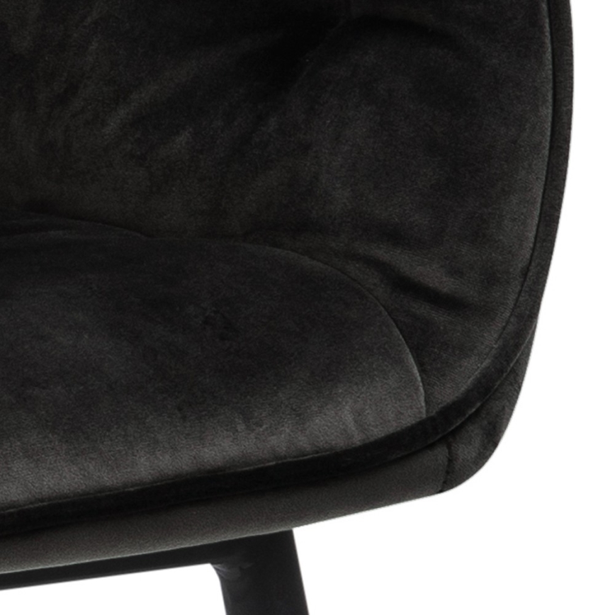 Cadeira de refeição com apoios de braços AYLIN 1 unid. preto