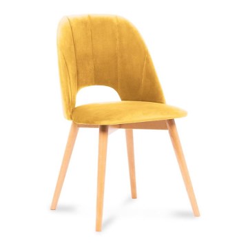 Cadeira de refeição TINO 86x48 cm amarelo/faia