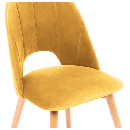 Cadeira de refeição TINO 86x48 cm amarelo/faia