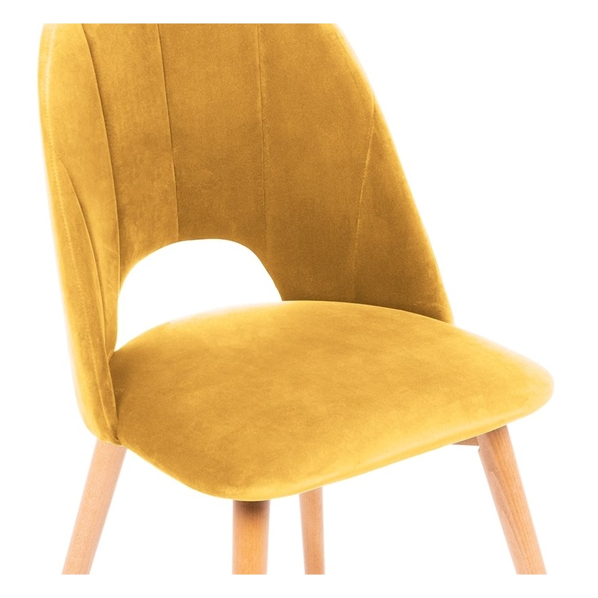 Cadeira de refeição TINO 86x48 cm amarelo/faia