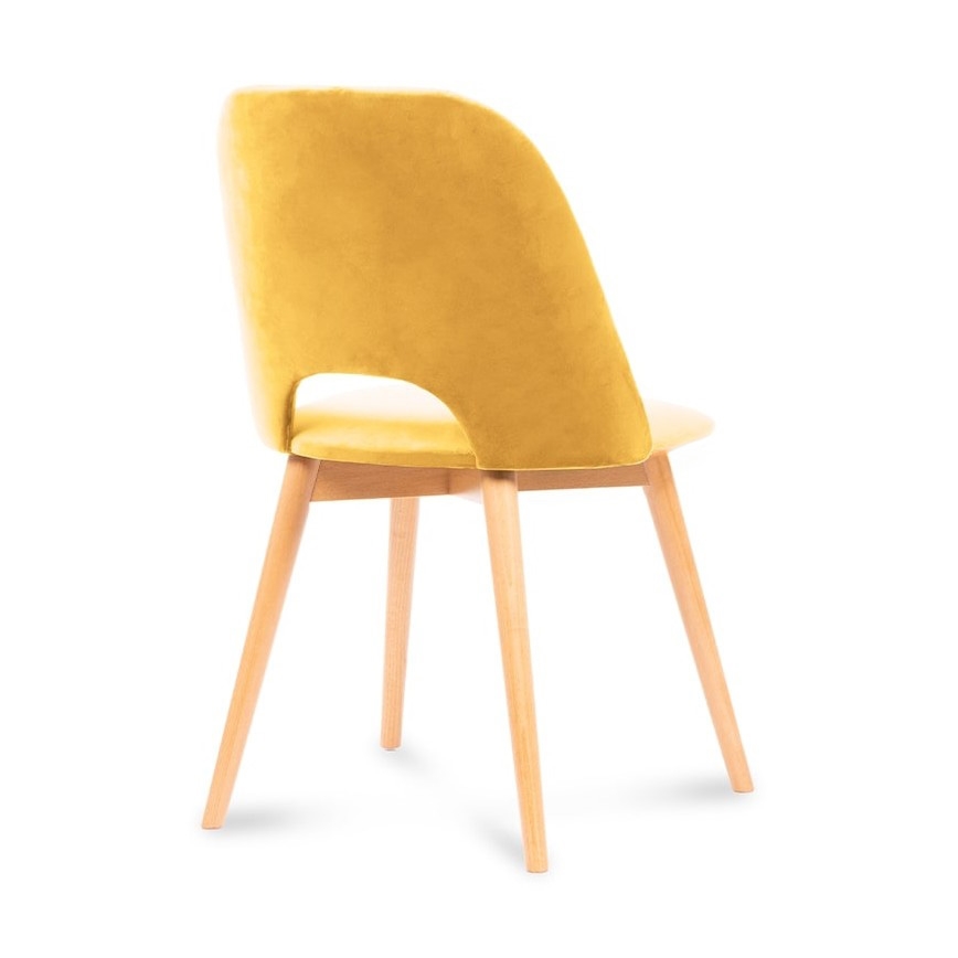 Cadeira de refeição TINO 86x48 cm amarelo/faia
