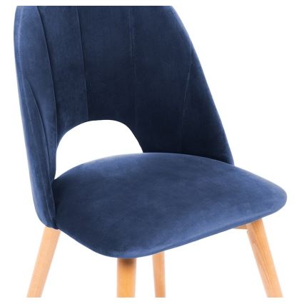 Cadeira de refeição TINO 86x48 cm azul escuro/faia