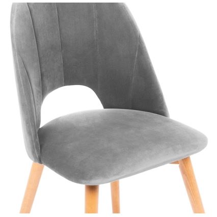 Cadeira de refeição TINO 86x48 cm cinzento/faia