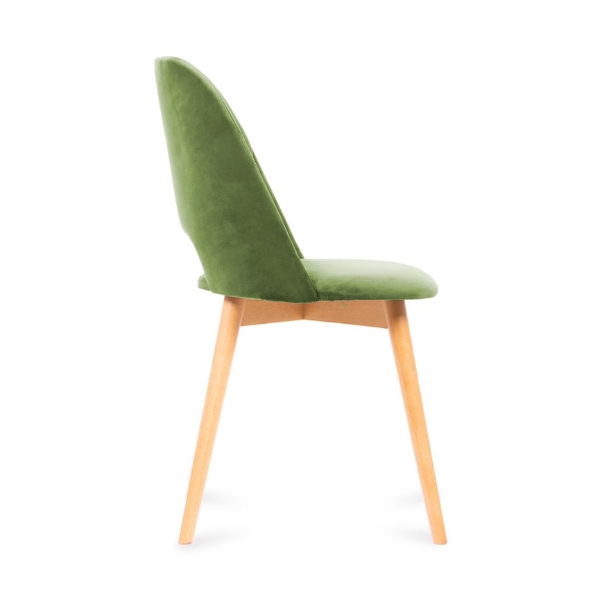Cadeira de refeição TINO 86x48 cm verde claro/faia
