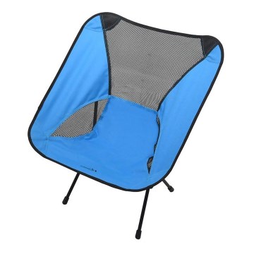 Cadeira dobrável de campismo azul 63 cm